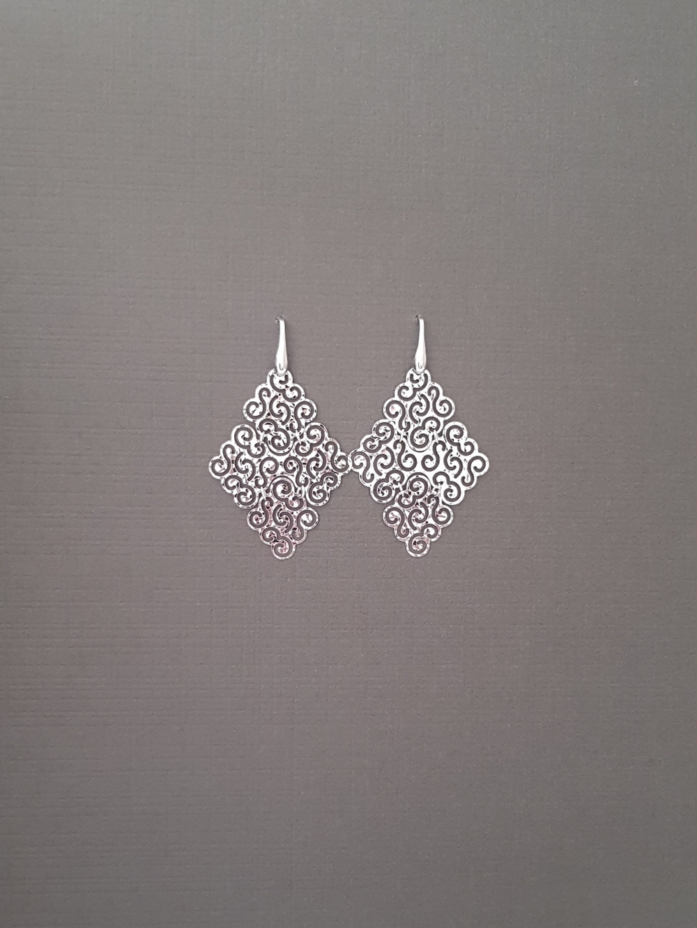 Sterling Silver Filigree Drop Earrings